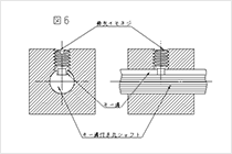 平先止めネジの丸棒を直接止める例